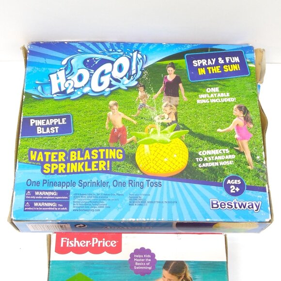 Best Way H20 Go! Water Blasting pineapple Sprinkler & Baby Seat Floaty NWT - Picture 5 of 7